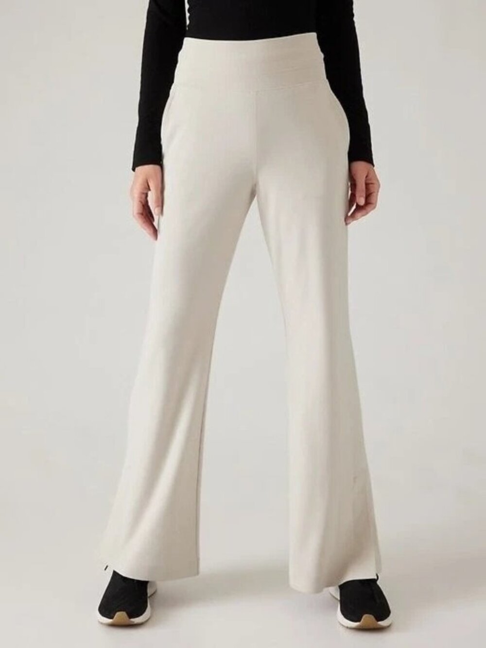 Athleta Pants Womens S Tall Beige Venice Flare UPF 50 Athleisure Activewear